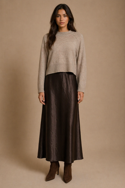 Blake Satin Skirt