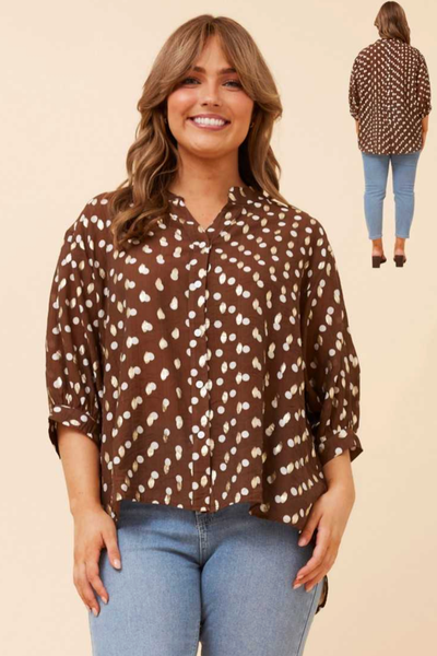 Ana Button Top