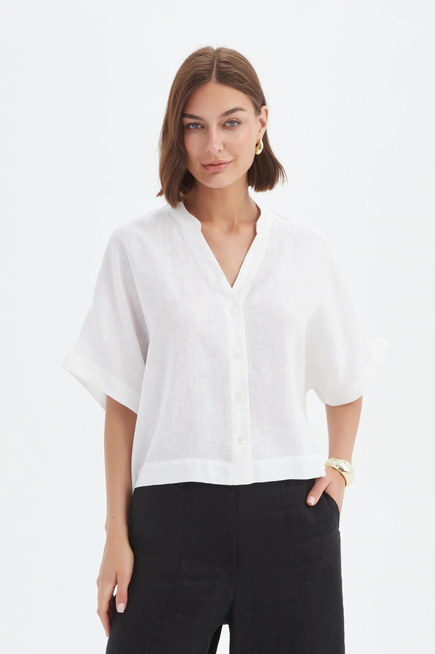 Boxy Button Shirt