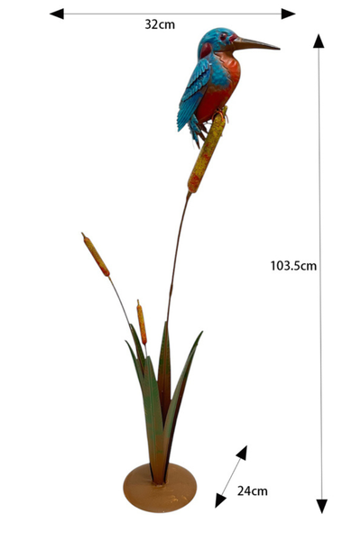 Kingfisher on Bullrushes