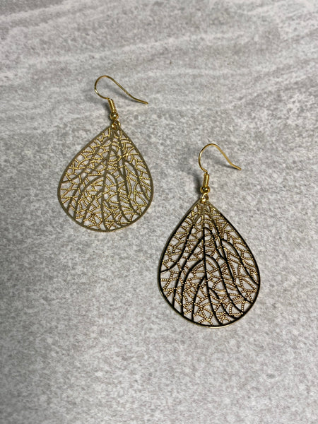 Filigree Teardrop Earrings