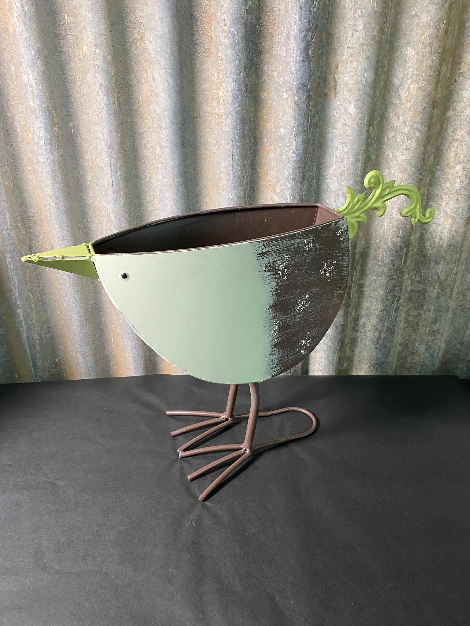 Green Bird Planter