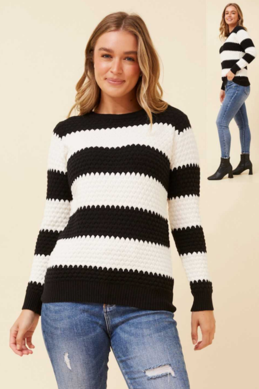 Honeycomb Knit Pullover