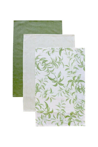 Hampstead Leaf Teatowels S/3