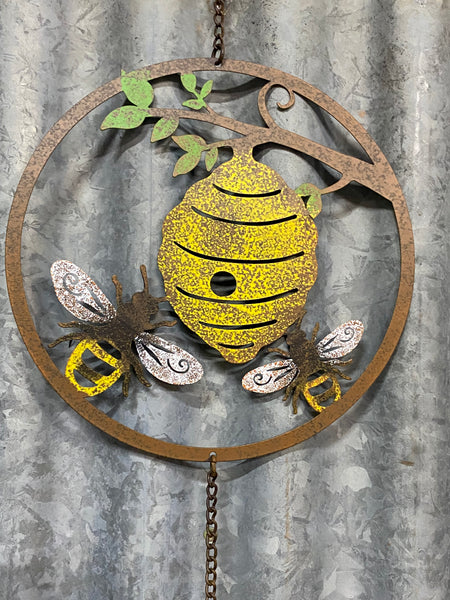 Bee Lasercut Hanging Bell
