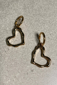 Abstract Heart Earrings