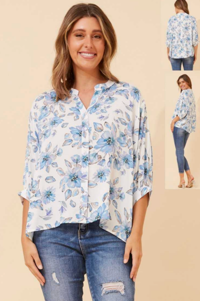Abbott Button Top