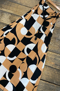 Geo Print Maxi Skirt