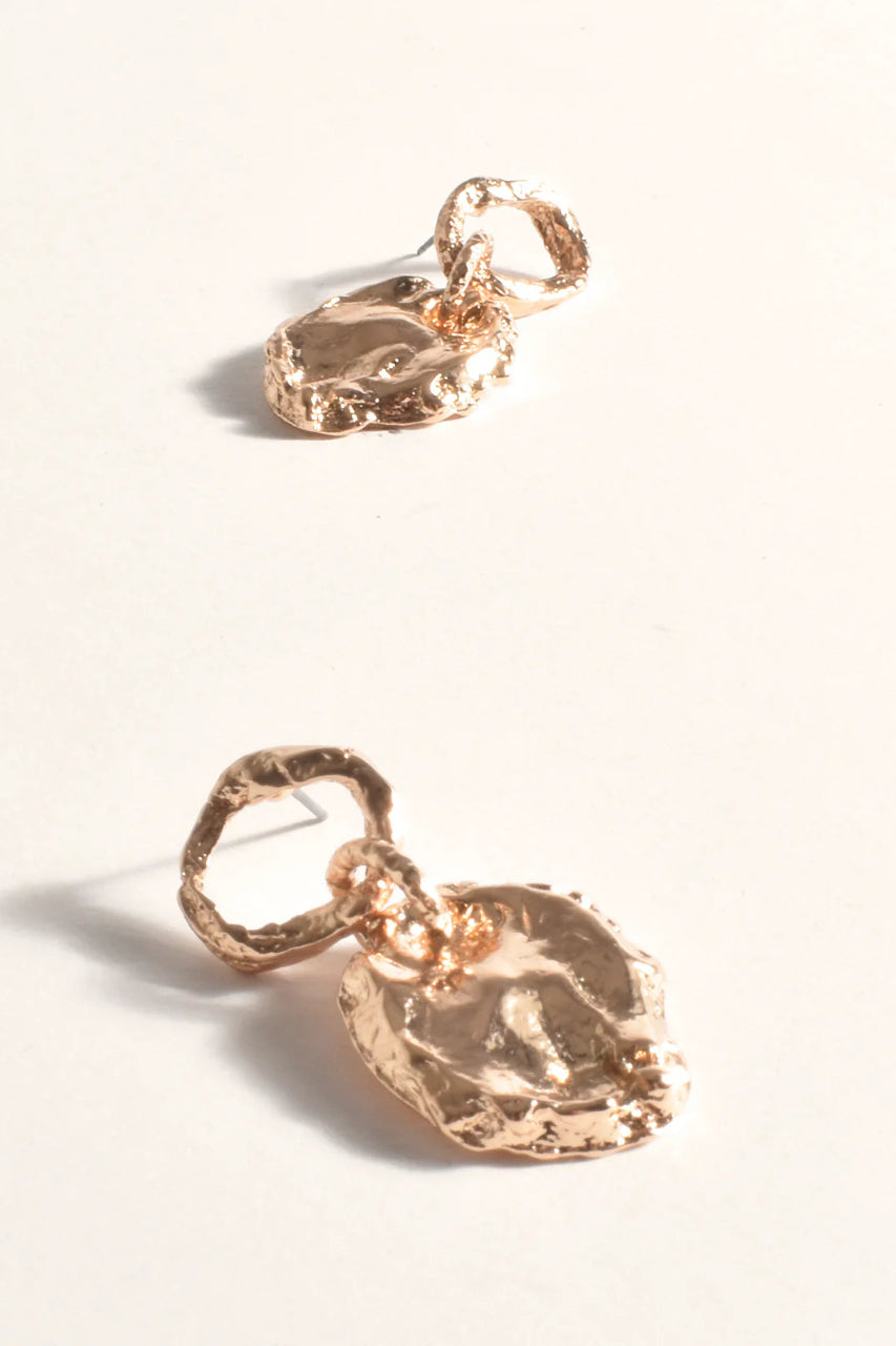 Textured Drop Earrings