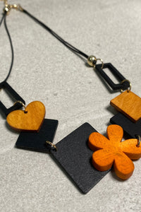 Wooden Autumn Necklace