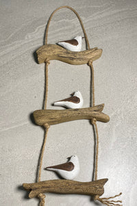 Hanging Birds on Driftwood