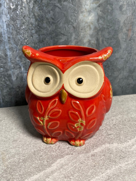 Ceramic Owl Planter