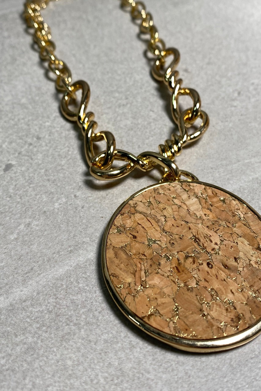 Wood Disc Pendant