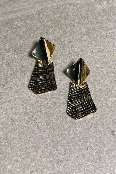 Etched Geo Earrings