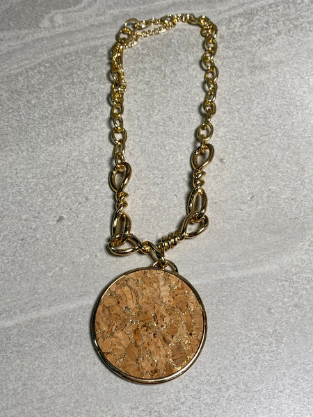 Wood Disc Pendant