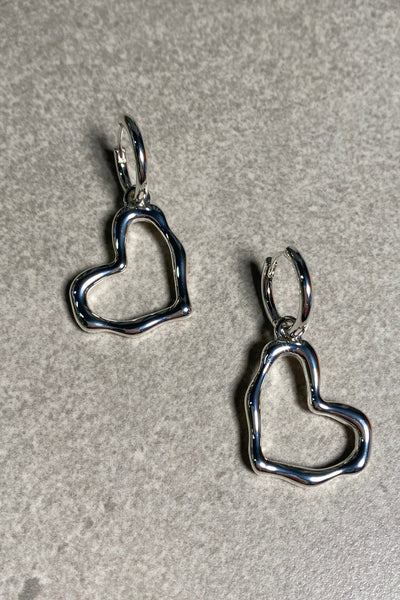 Abstract Heart Earrings