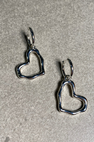 Abstract Heart Earrings