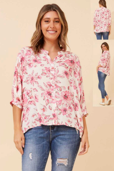 Abbott Button Top