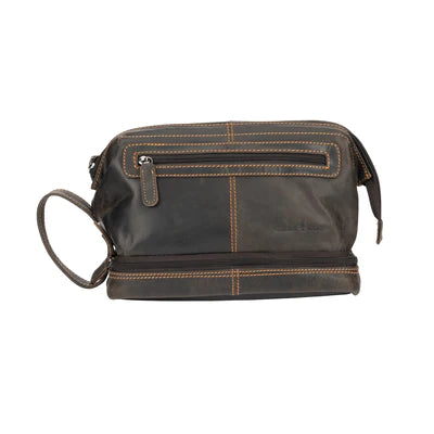 The Napier Leather Toiletry Bag