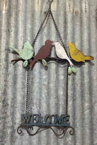 Welcome Hanger w/Birds