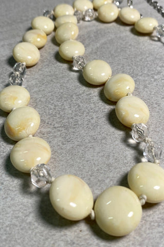 Cream Beaded Necklace