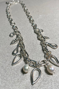 Pearl n Teardrop Necklace