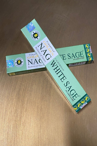GOLDEN NAG Incense / White Sage