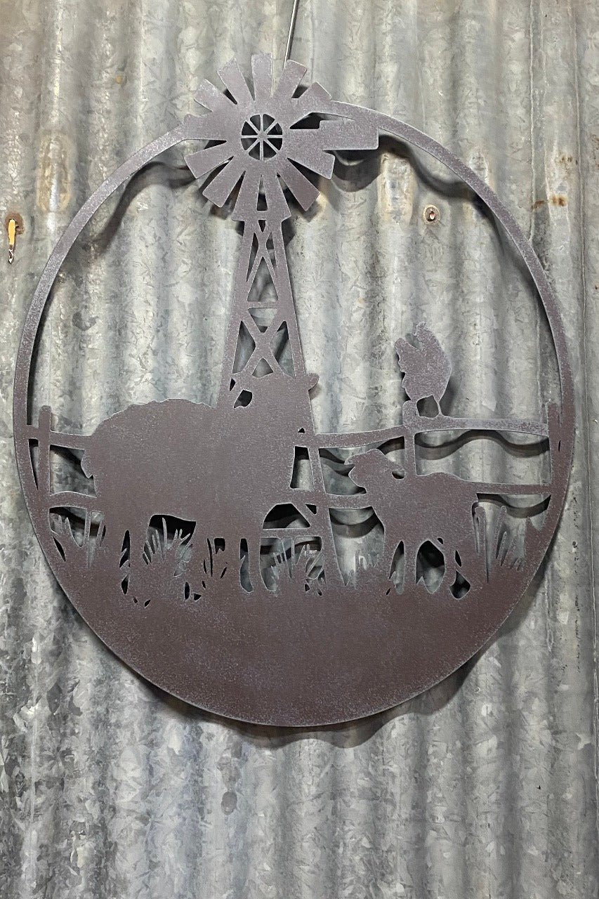 Round Laser Cut Sheep