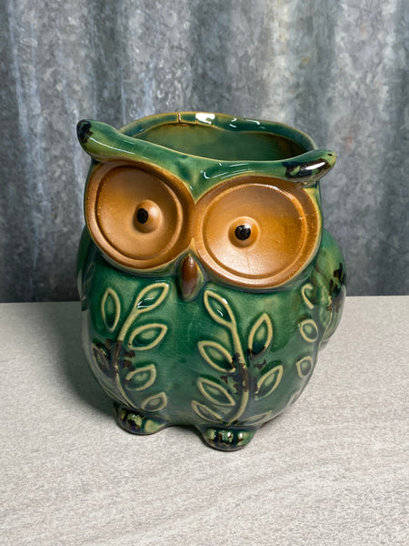 XL Ceramic Owl Planter