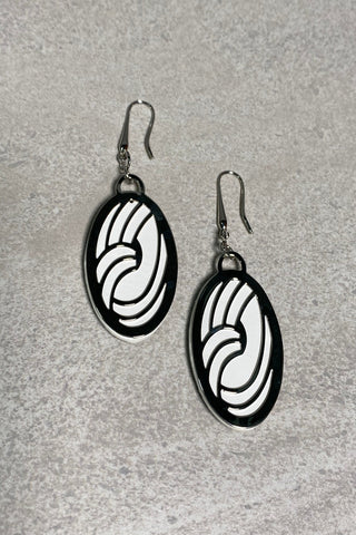 Silver Wave Earrings