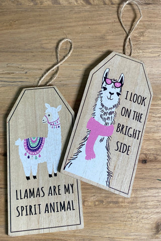 Wooden Llama Hanging