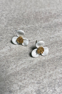 Trillium Flower Earrings