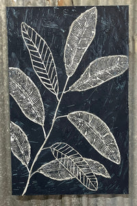 Leaf Stencil Canvas