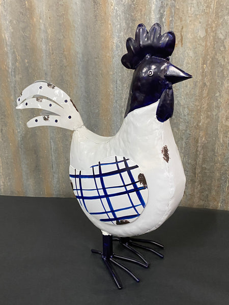 Blue & White Chook