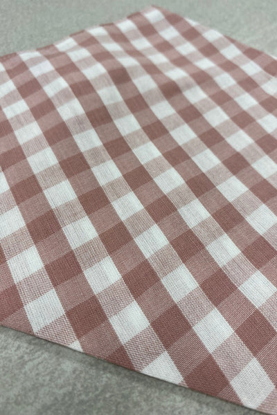 Cotton Bib - Pink Gingham