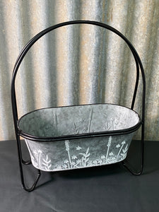 Arched Galvanised Planter