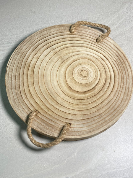 Round Wooden Platter
