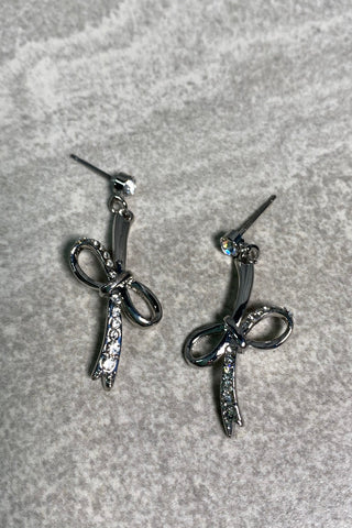 Diamonte Bow Post Earrings