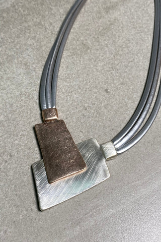 Dual Tone Plate Pendant