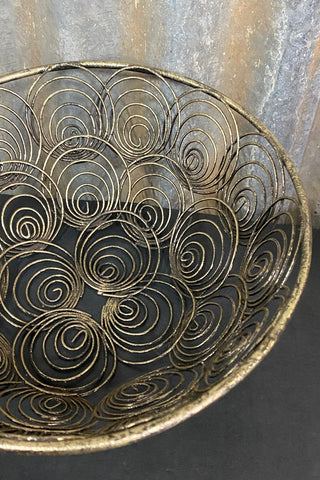 Bronze Scroll Bowl