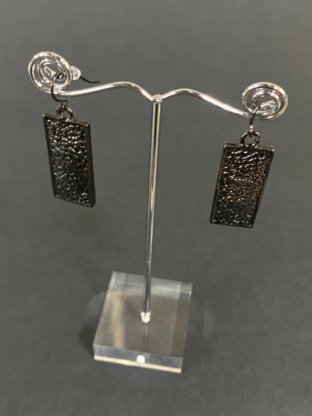 Hematite Oblong Earrings