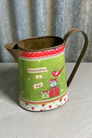 Xmas Tin Jug