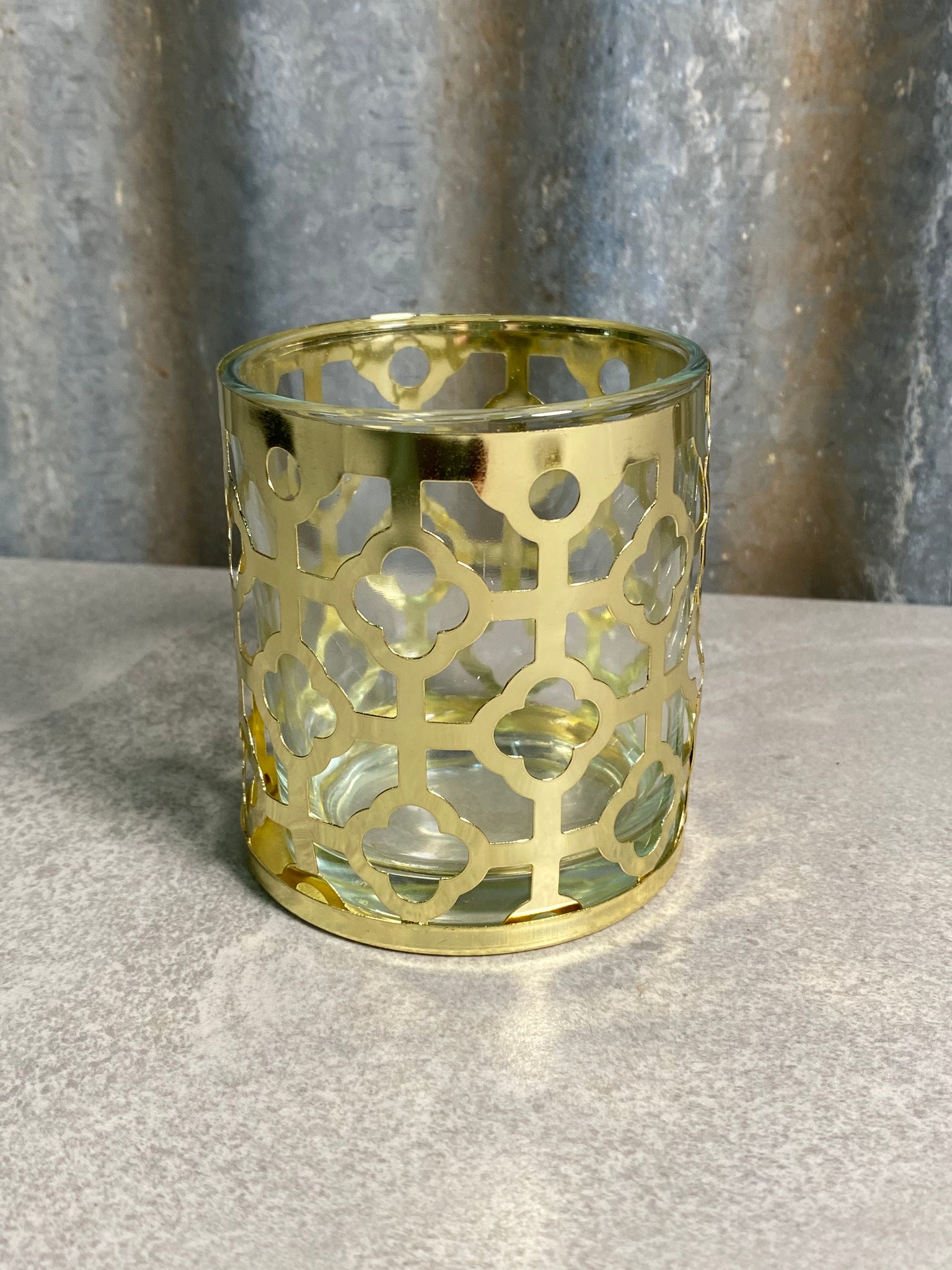 Metal/Glass Candle Holder