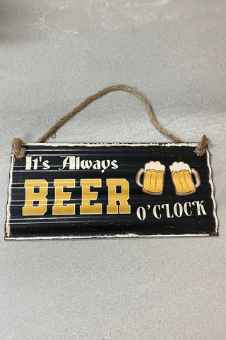 Beer O'clock Sign
