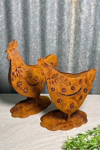 Rust Poultry Planter