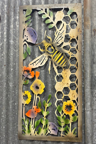 Bee & Flower Wall Art
