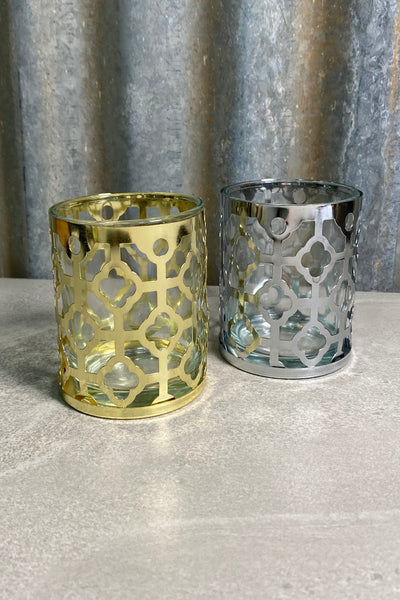 Metal/Glass Candle Holder
