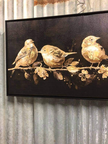 Gold Bird Canvas