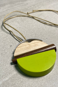 Wooden Apple Necklace
