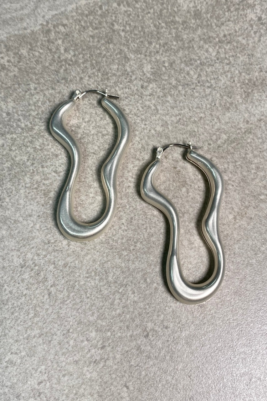 Pearled Silver Earrings